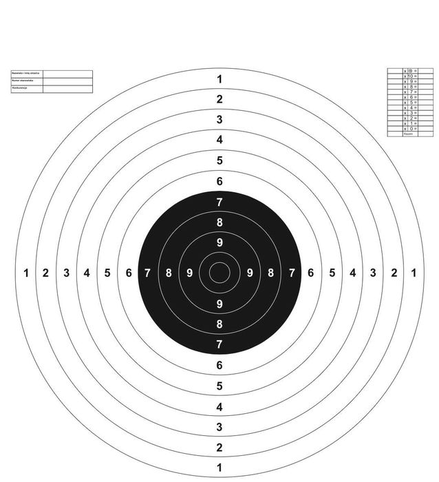 Tarcze strzeleckie TS-2, TS-9/10, NT-23 – hurt i detal
