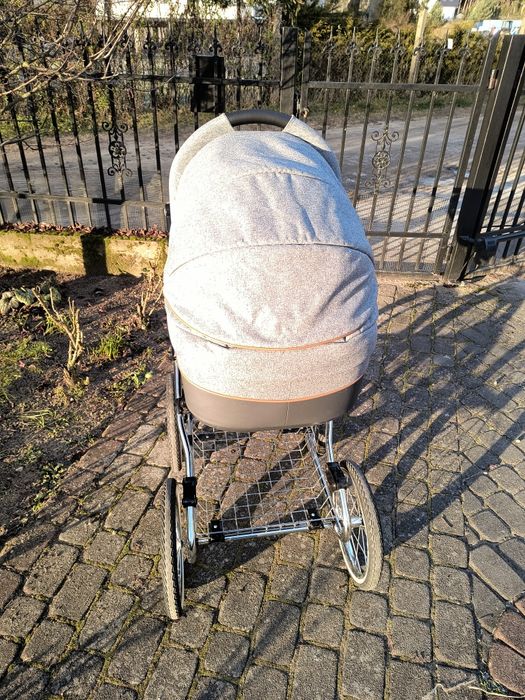 Duży wózek Roan szaro-brązowy