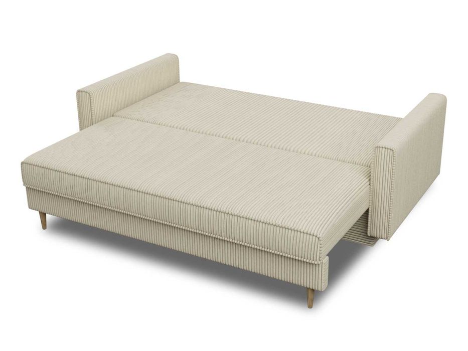 sztruksowa kanapa z funkcją spania