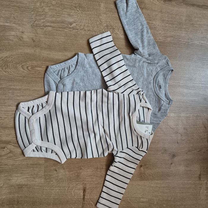 Zestaw body dlugi rękaw 56 H&M