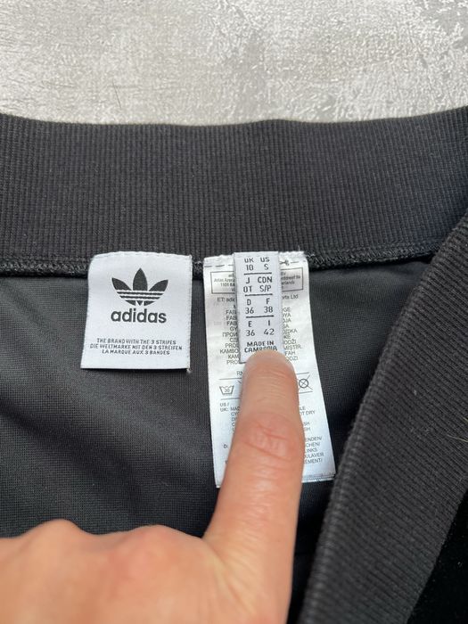 Adidas spódniczka mini welurowa S 36