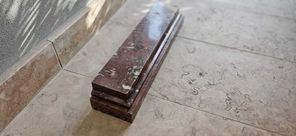 Consola art-deco Paul Kiss em ferro forjado e mármore