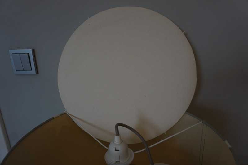 duża lampa~ 40 cm abażur~ pokój dziecka~ szara w gwiazdki~ YoungDeco