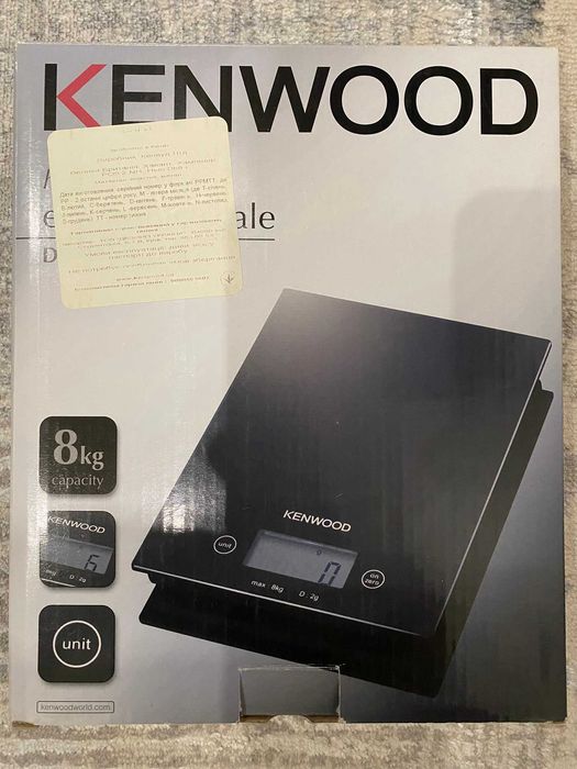 Ваги кухонні електронні Kenwood DS400, нові