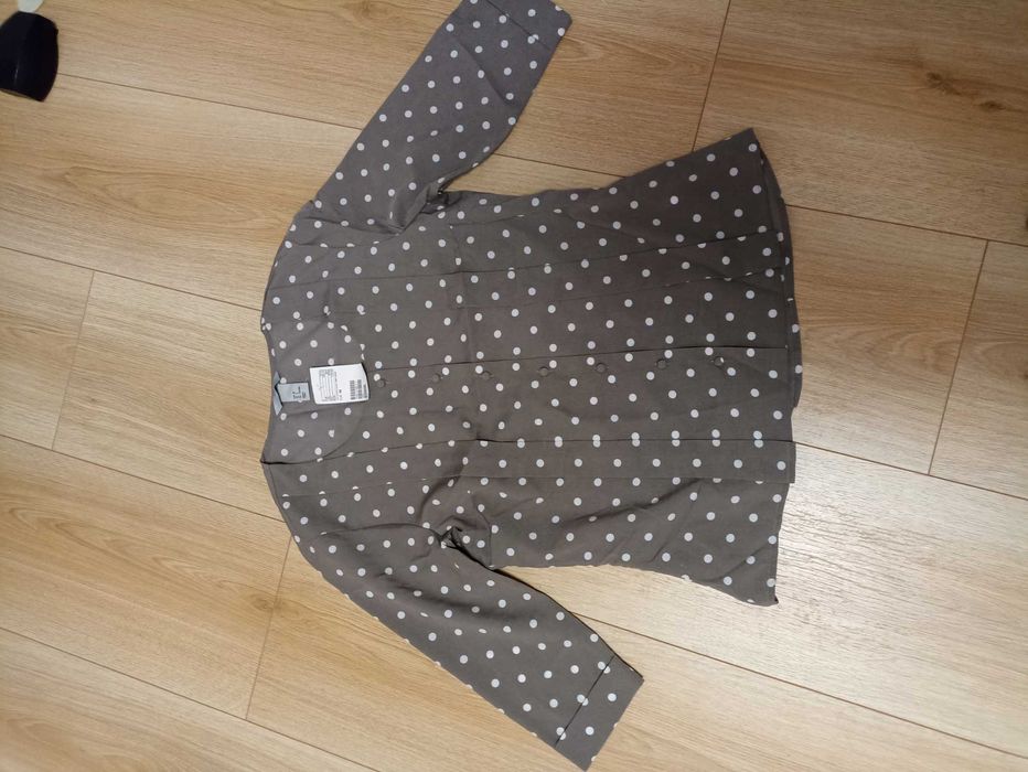 Bluzka beż w groszki r. 38