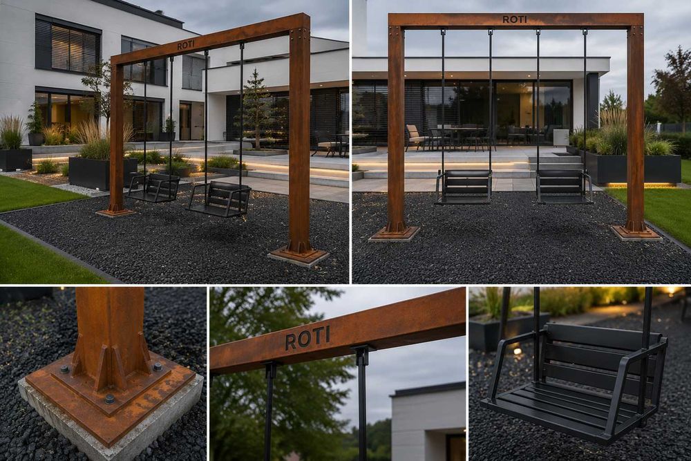 Huśtawka ROTI PREMIUM Corten najwyższa jakość, design