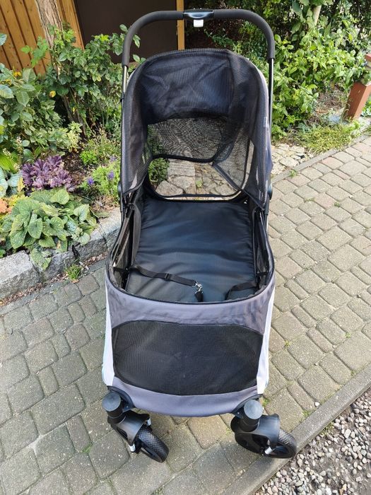 Spory wózek dla psów PawHut do 30 kg