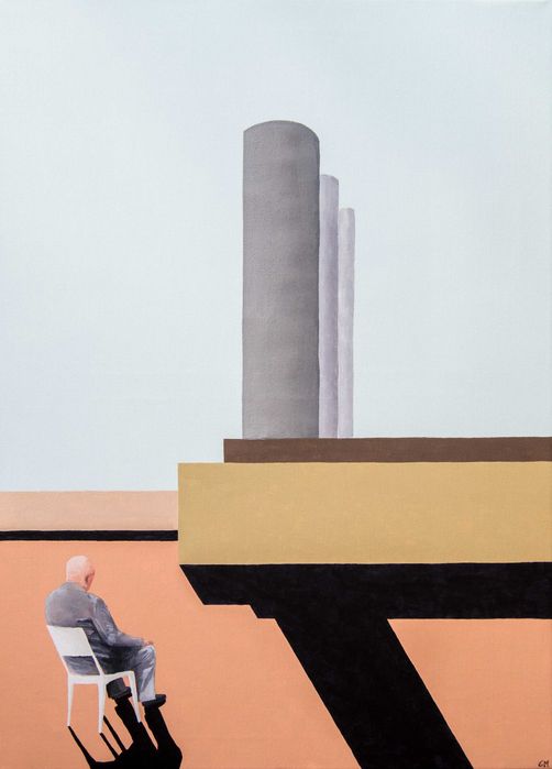 Pintura acrílica - Retired man - 50x70cm