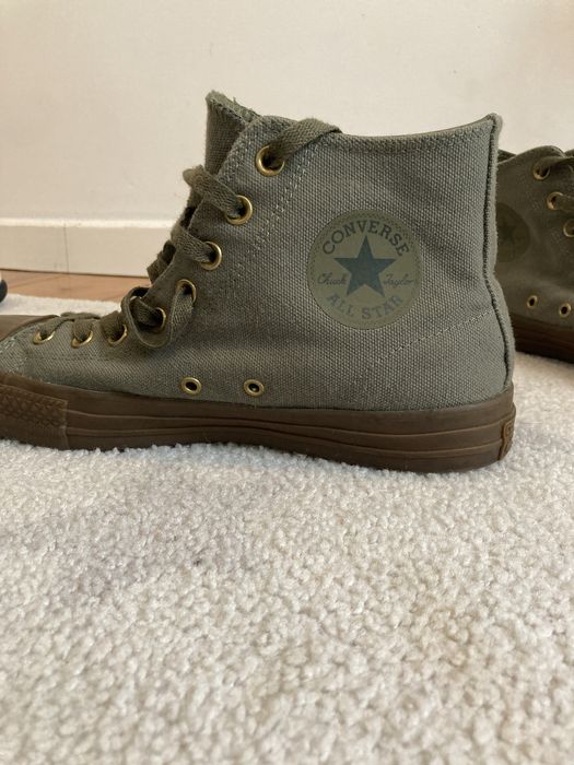Botas all star verde tropa (USADOS APENAS UMA VEZ)