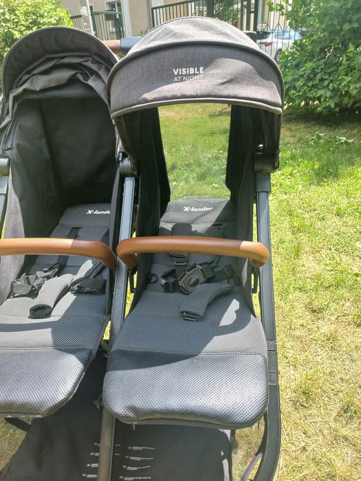 X-lander X-Double wózek spacerowy 2w1,  0-22kg x2, dla bliźniąt lub rok po roku