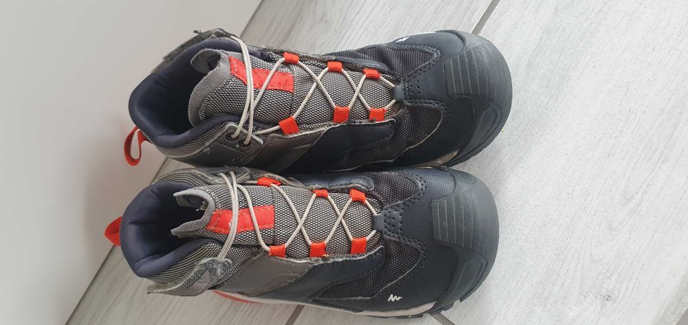 Buty Quechua Crossrock Mid wodoodporne, 34, wkładka 21, 5 cm