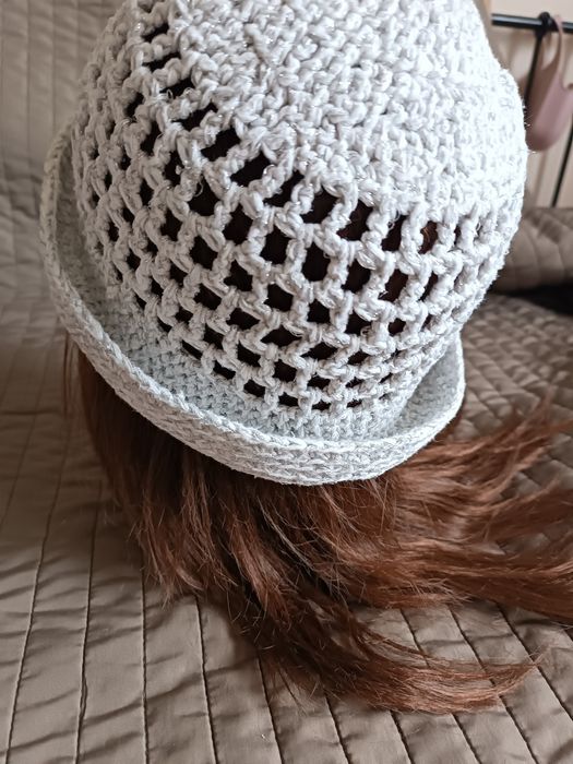 Kapelusz wiosenno letni handmade