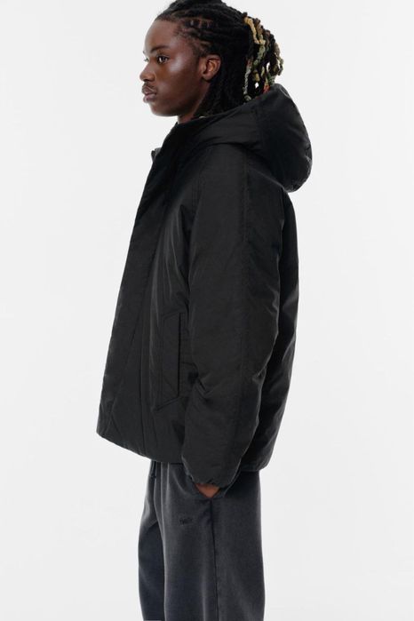 Стьобаний дощовик з капюшоном   xs s m pullandbear