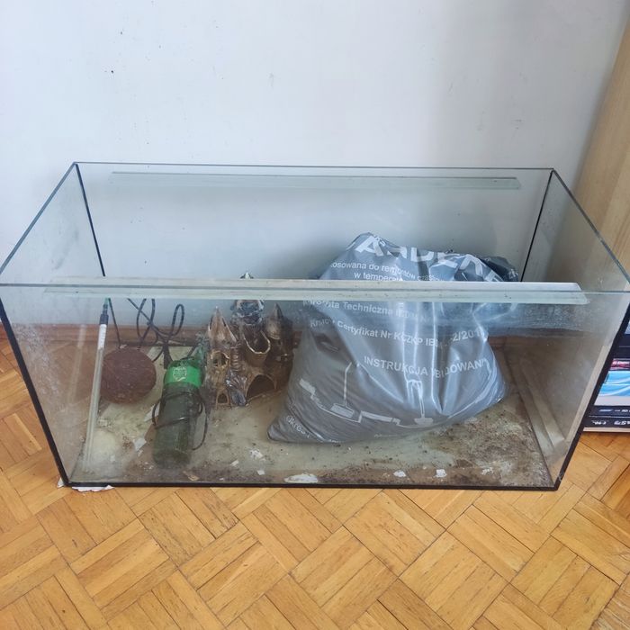 Akwarium 112 l 80×35×40 cm + wyposażenie – komplet