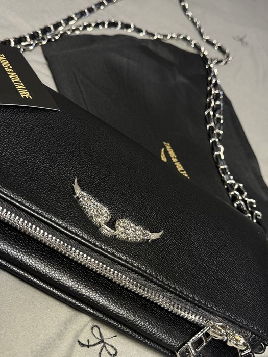 Сумка клатч zadig&voltaire клатч rock чорна