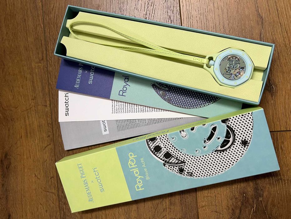 Limitowany Royal Pop Blaue Acht – limonkowo-niebieska biokeramika