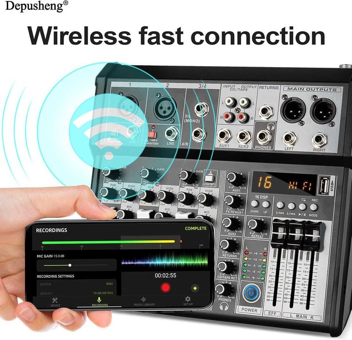 Mikser Audio 4-kanałowy system interfejsu audio