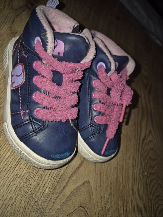 Buciki ocieplane elefanten 22 dziewczynka . Granatowo różowe