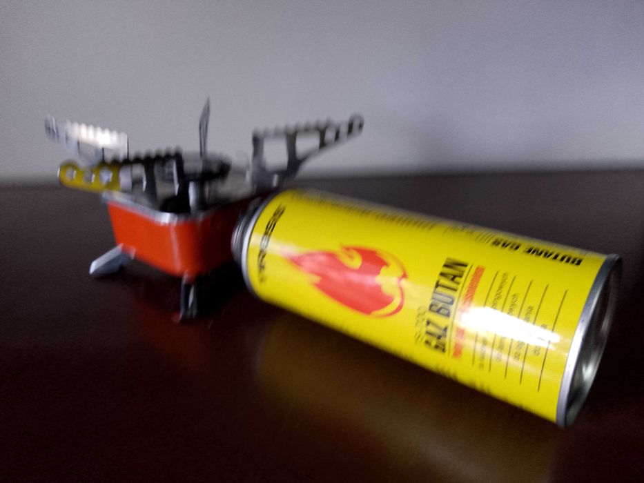 Kuchenka Turystyczna Mini Gazowa Na Kartusz Palnik Polowa 2xgaz tanio