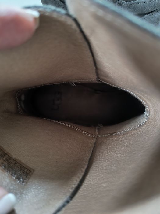 Botki UGG beżowe skóra naturalna