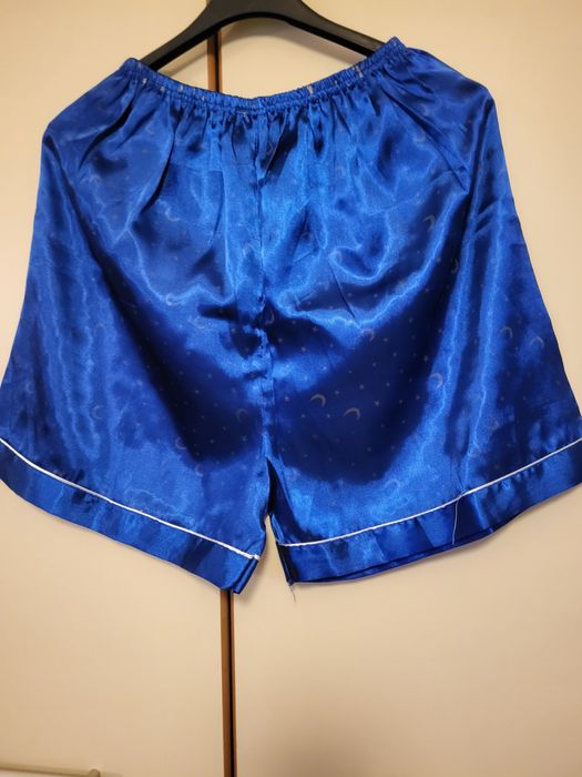 Piżama damska satynowa- granatowa