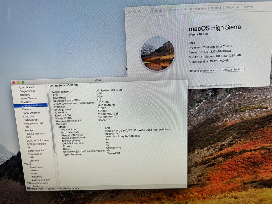 iMac 28 Intel core i7 2,93GHz 4TB/16 gb RAM