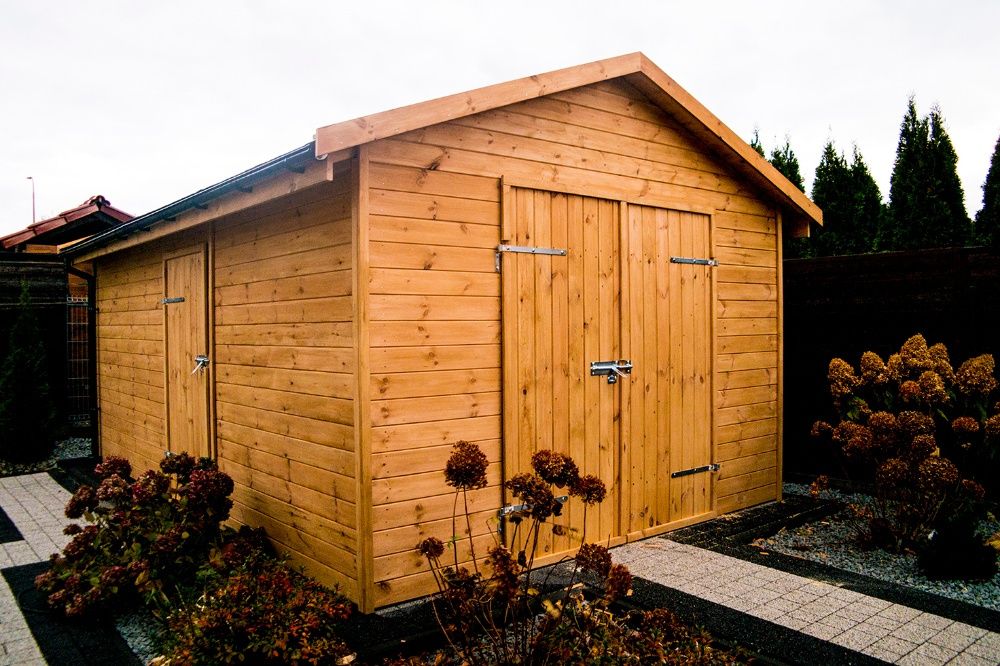 Domek narzędziowy WILL 3x3m Drzwi dwuskrzydłowe DREWNOTRIK.PL