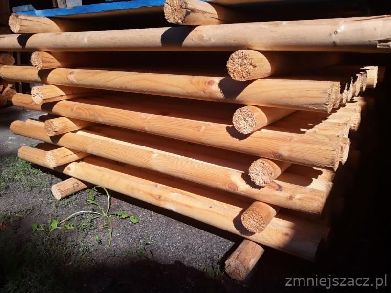 Wałki, wałek, belki, okrąglaki sosnowe, długość 130cm, średnica 6cm.