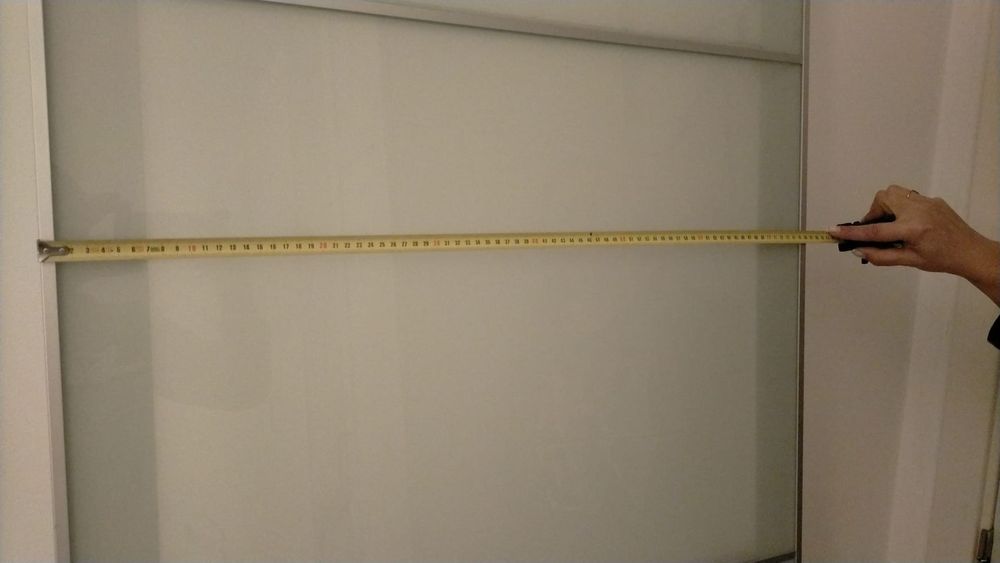 Porta roupeiro com vidro