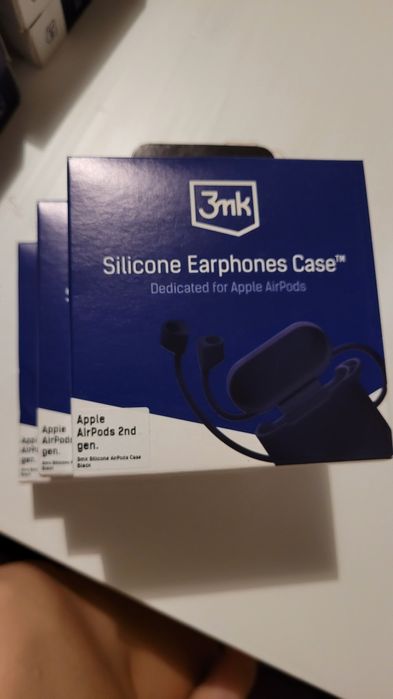 Etui na słuchawki 3MK silicone Airpods case 2nd gen. Czarne