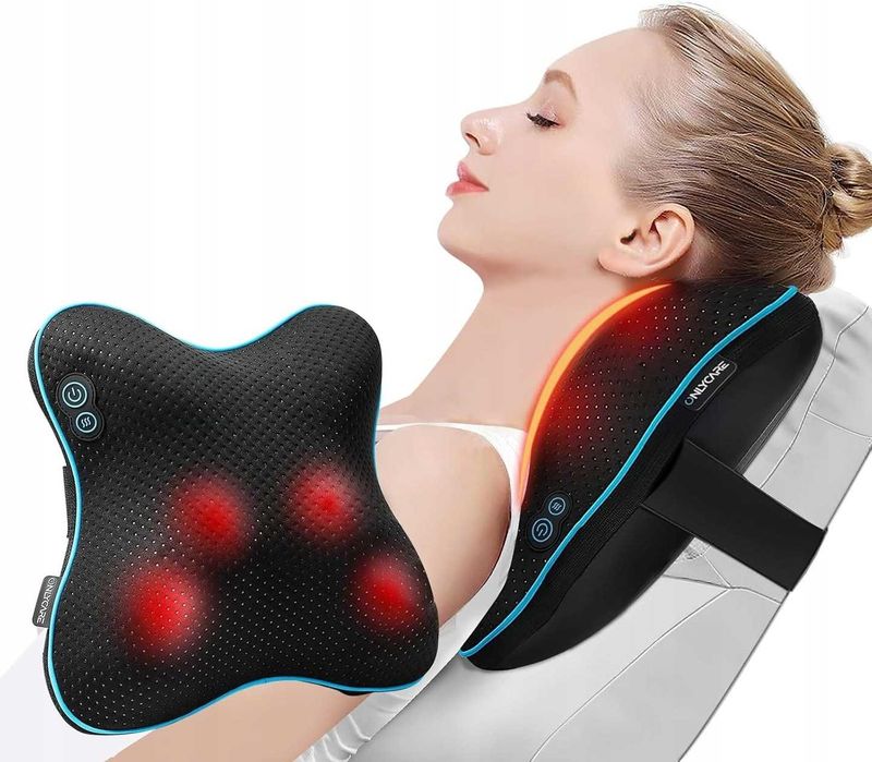 Poduszka Masująca ONLYCARE Shiatsu 3D Funkcja Grzania PO ZWROCIE 8302