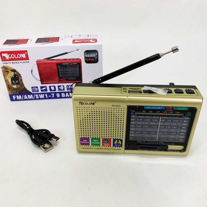 радио, FM радио радіоприймач Golon MP3 USB — всеволновий приймач з МП3
