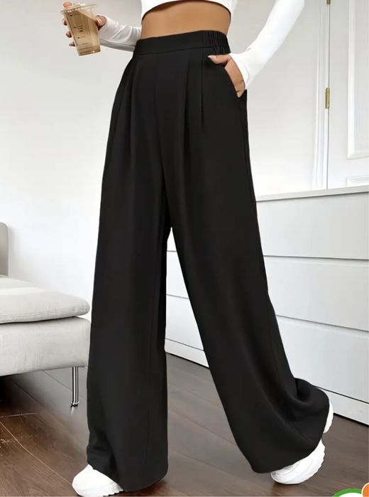 Вільні тонкі штани Reserved, чорні класичні штани