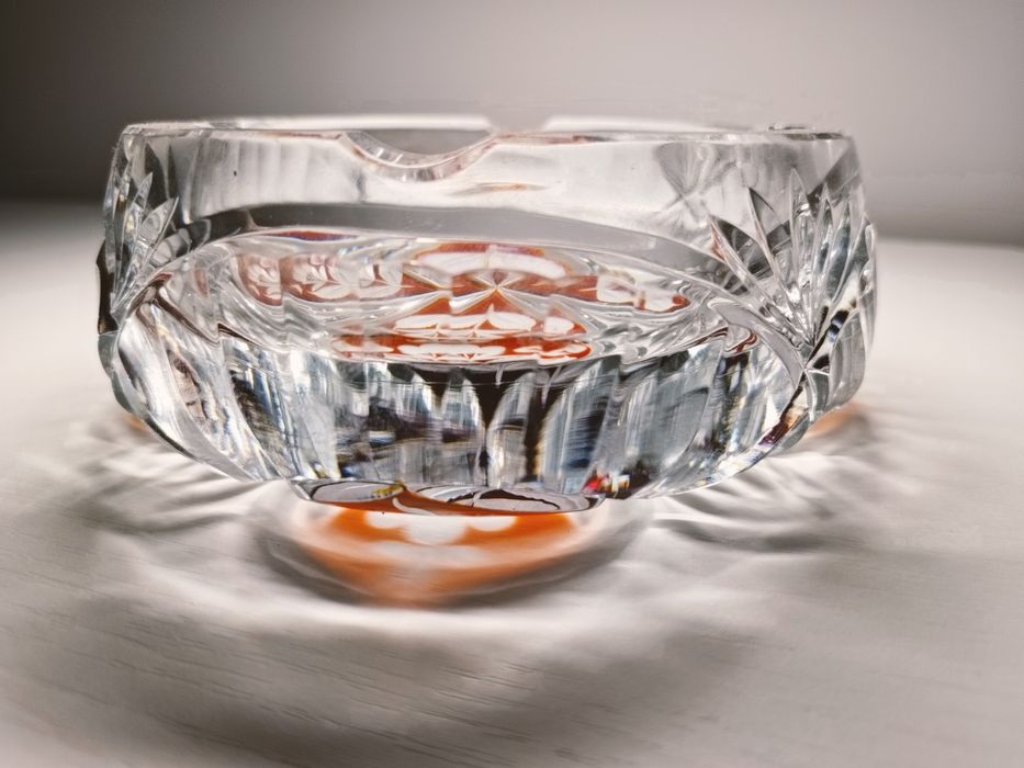 Kryształowa popielnica Huta Julia