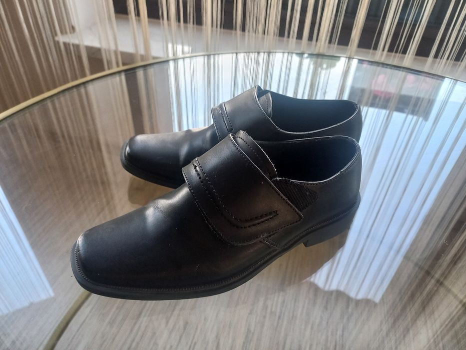Eleganckie skórzane  buciki rozmiar 33 22 cm Emel buty czarne wyjściowe chłopca