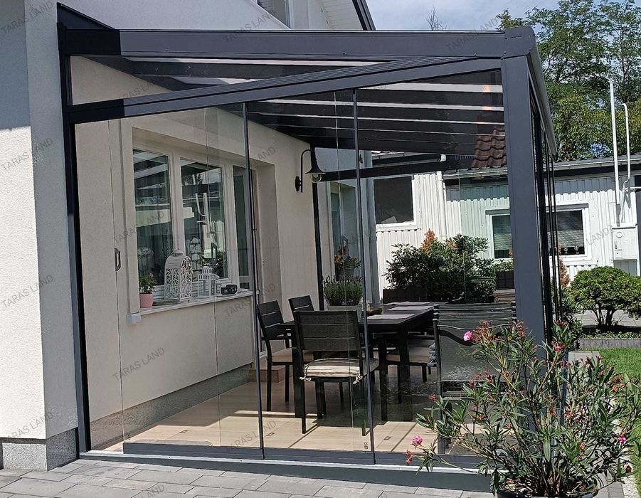 Zadaszenie tarasu, pergola, ogród zimowy, patio, oranżeria