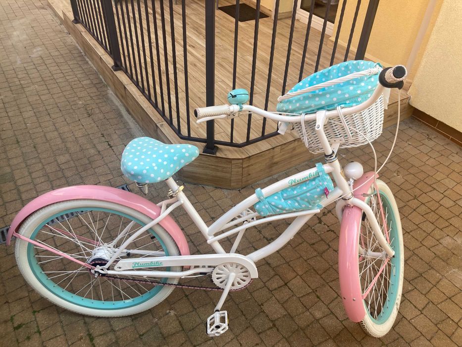 ROWER Plumbike La Donna CUSTOM dla Kobiety biały różowy seledynowy