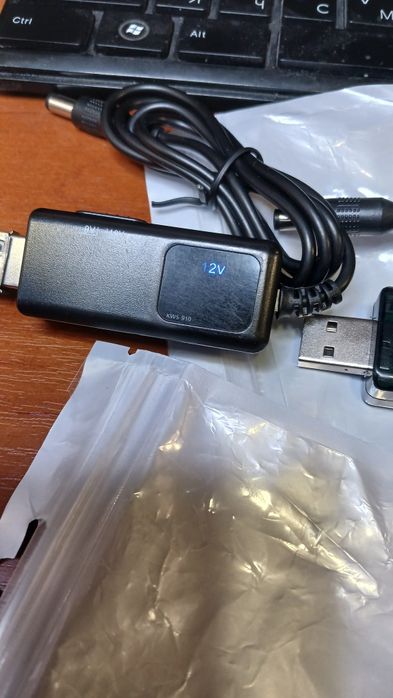 Кабель для роутера, перетворювач напруги 9в 12в