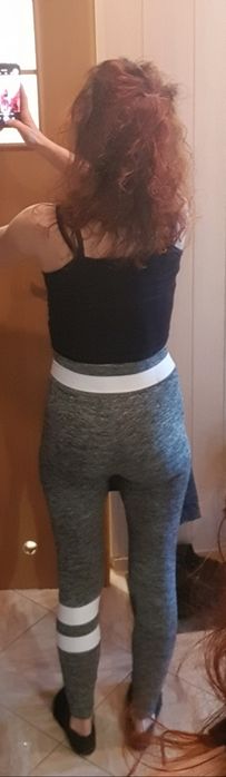 Legginsy Shein Szare