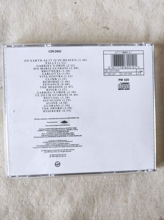 Ennio Morricone Mission Misja Soundtrack CD