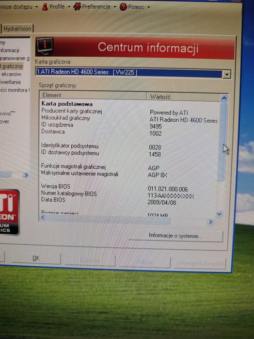 Karta graficzna GIGABYTE GV-R465D2-1GI 1GB AGP + Gratis.