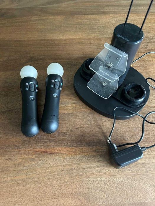 2 Comandos PS Move + Base de Carregamento Speedlink