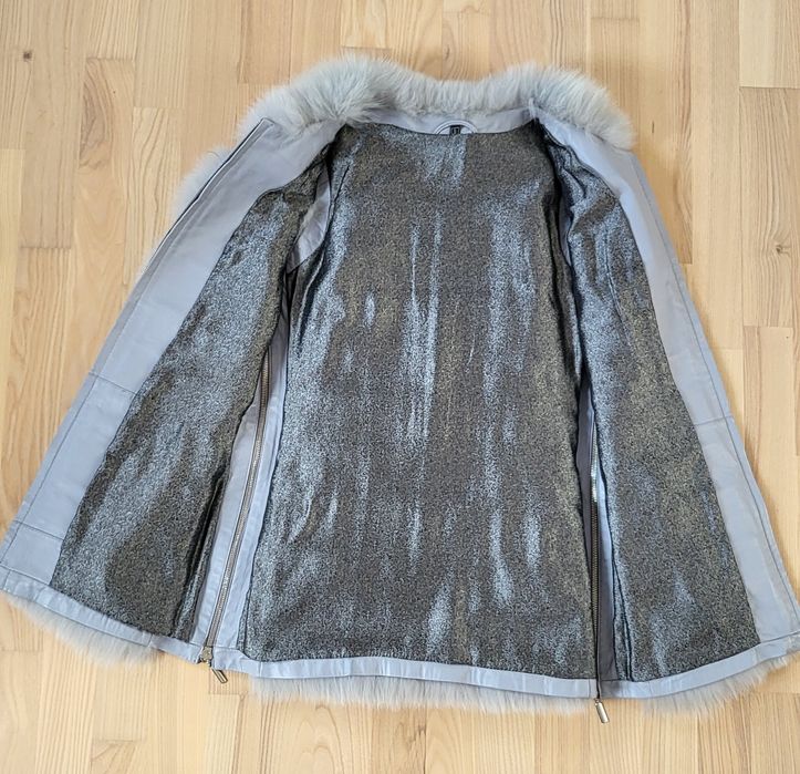 Kamizelka futrzana damską, futro naturalne z lisa polarnego