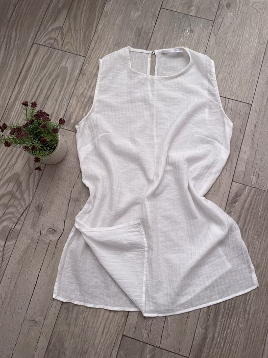 Біла майка жатка Primark з розрізами, розмір XS
