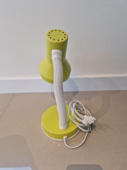 Candeeiro de secretária verde limão