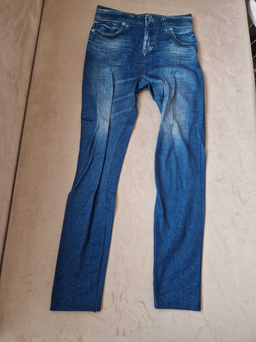 nowe, cztery pary ocieplanych legginsów