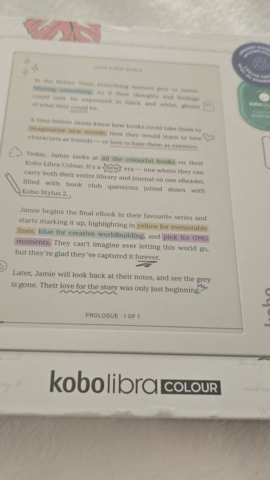 Kobo libra colour cor  Branco