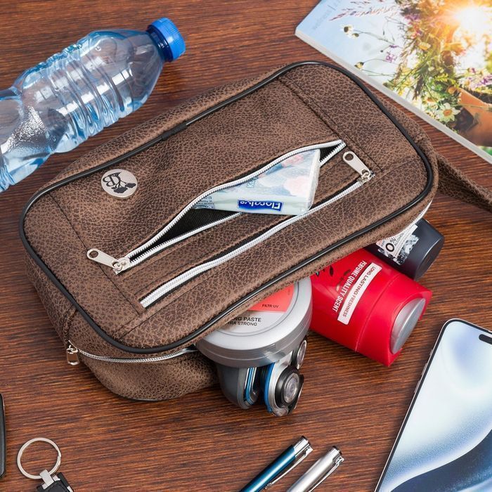 Kosmetyczna podróżna saszetka elegancka duża etui na kosmetyki