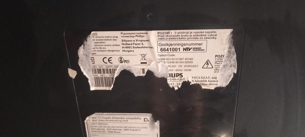 Telewizor Philips z pilotem