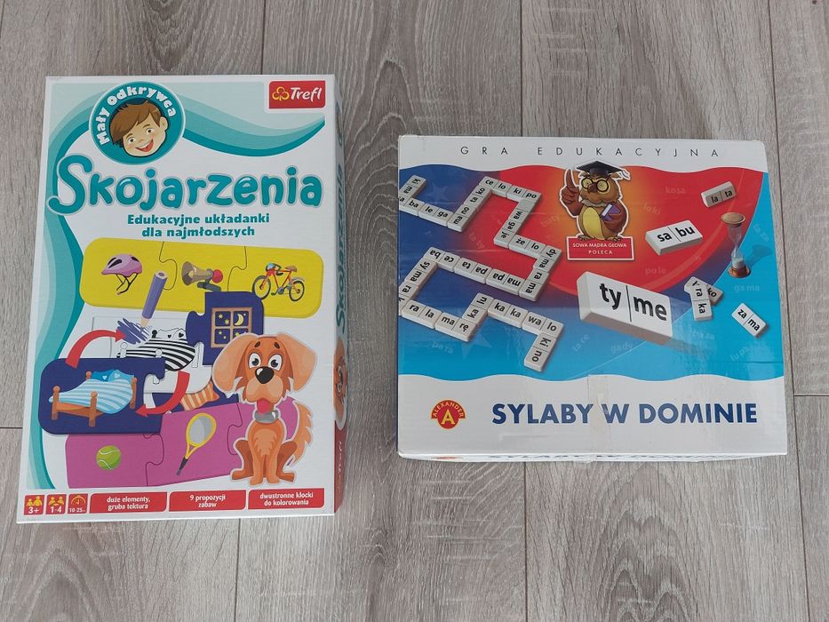 Gra edukacyjna Trefl-skojarzenia, Alexander-sylaby w dominie